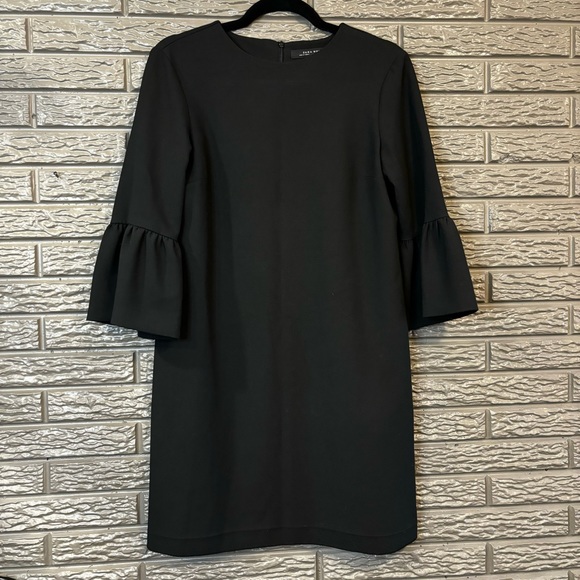 Zara Dresses & Skirts - Formal Black Dress with Flowy Sleeves | Zara